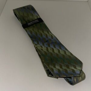 Kenneth Cole Reaction Olive and Navy Men's Tie